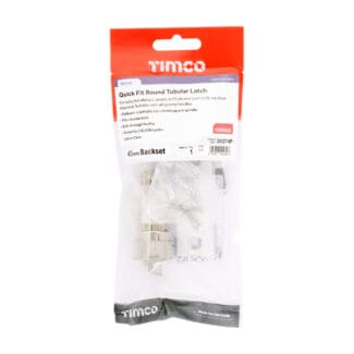 Timco Quick Fit Round Tubular Latch Nickel  - 64 case / 45 backse -