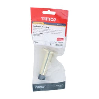 Timco Projection Door Stop Polished Brass  - 70mm