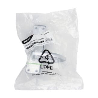 Timco Contractors Lever Lock Handles Satin Anodised Aluminium  - 154 x 40