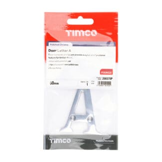 Timco Door Letter A Polished Chrome  - 60mm
