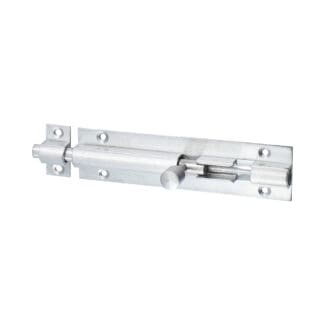 Timco Straight Barrel Bolt Satin Chrome  - 100 x 25mm