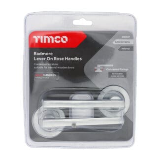 Timco Radmore Lever On Rose Handles Satin Chrome  - 51mm
