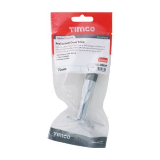 Timco Projection Door Stop Polished Chrome  - 70mm