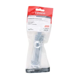 Timco Contract Flat Section Bolt Polished Chrome  - 135 x 30mm