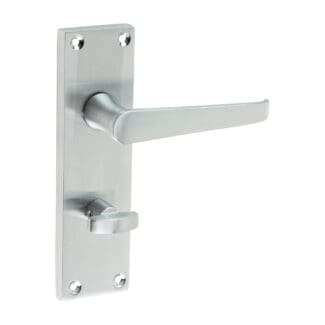 Timco Victorian Straight Bathroom Handles Satin Chrome  - 152 x 43