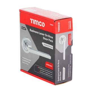 Timco Radmore Lever On Rose Door Pack Polished Chrome  - Mixed