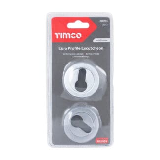 Timco Euro Profile Escutcheon Satin Chrome  - 51mm