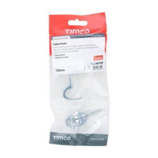Timco Cabin Hook Polished Chrome  - 100mm