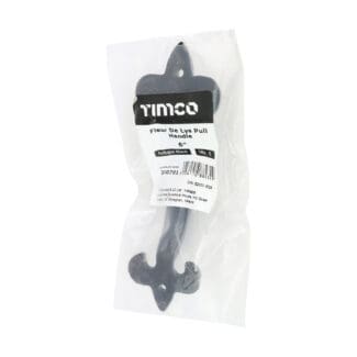 Timco Fleur De Lys Pull Handle Antique Black  - 6"