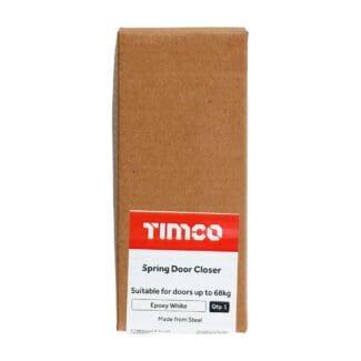 Timco Spring Door Closer Epoxy White - Whi -e