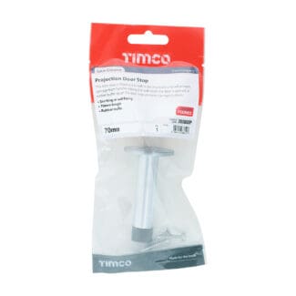 Timco Projection Door Stop Satin Chrome  - 70mm