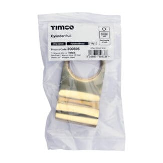 Timco Cylinder Pull Polished Brass  - 79 x 41