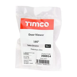 Timco Door Viewer Satin Chrome  - 180 Degree