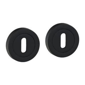 Timco Standard Profile Escutcheon Matt Black - 51mm