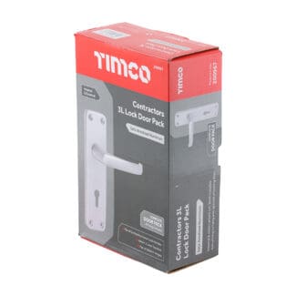 Timco Contractors 3L Lock Door Pack Satin Anodised Aluminium  - 154 x 40