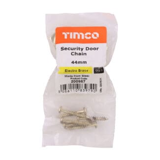 TIMCO Security Door Chain Electro Brass - 44mm
