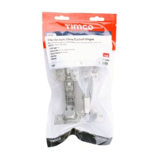 Timco Clip-On Cabinet Hinges Nickel  - 170 Degree