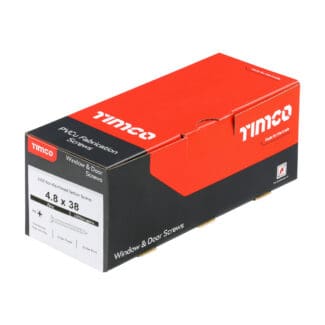 TIMCO Window Fabrication Screws Countersunk with Ribs PH Single Thread Gimlet Point Zinc - 4.8 x 38