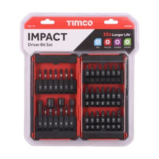 TIMCO X6 49pc Impact Bit Case - 49pc