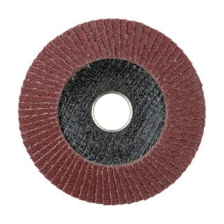 Timco Set of Flap Discs Aluminium Oxide Type 29 Conical 80 Grit  - 115 x 22.23