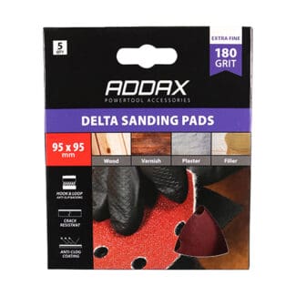 TIMCO Delta Sanding Pads 180 Grit Red - 95 x 95mm