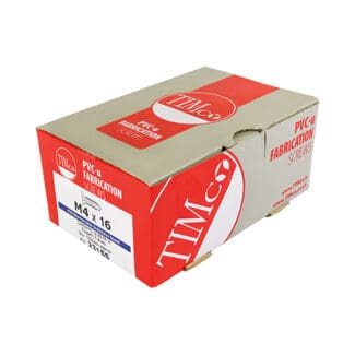 TIMCO Window Fabrication Screws Countersunk Facet PH Metric Thread Self-Drilling Point Martensitic Stainless Steel & Silver Organic - M4 x 16