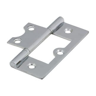TIMCO Plain Bearing Flush Brass Hinges Polished Chrome Chrome - 75 x 50