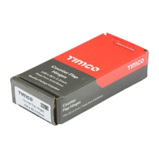 TIMCO Counter Flap Brass Hinges Polished Chrome - 100 x 40