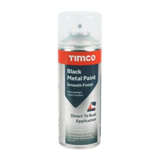 Black Metal Paint Smooth Finish - 380ml