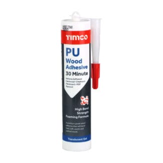 Timco PU Wood Adhesive 30 Minute Gel  - 310ml