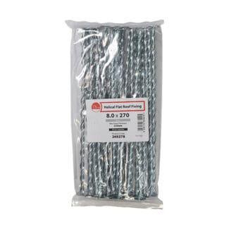 TIMCO Helical Flat Roof Fixing Silver - 8.0 x 270