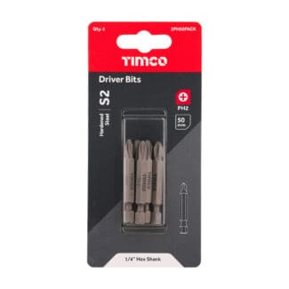 TIMCO Phillips Driver Bit S2 Grey - No.2 x 50