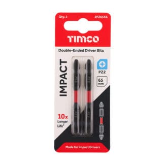 TIMCO X6 Double Ended Pozi Bit - No.2 x 65