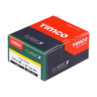 TIMCO Classic Multi-Purpose Countersunk Gold Hinge Woodscrews - 3.0 x 25