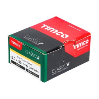 TIMCO Classic Multi-Purpose Countersunk Gold Woodscrews - 3.0 x 30