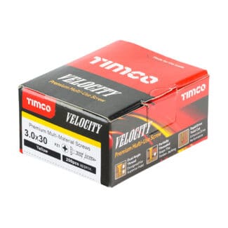 TIMCO Velocity Premium Multi-Use Countersunk Gold Woodscrews - 3.0 x 30