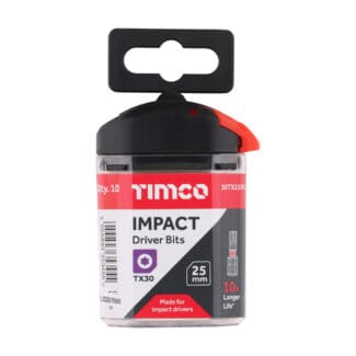 TIMCO X6 Impact TX Drive Driver Bit - TX30 x 25