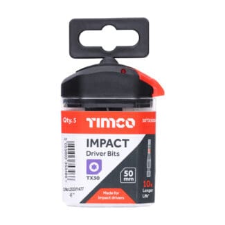 TIMCO X6 Impact TX Drive Driver Bit - TX30 x 50
