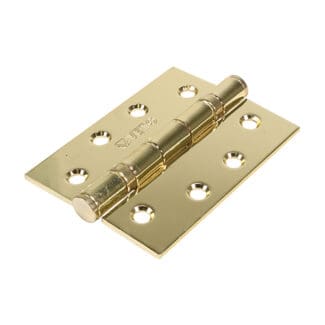 Timco Twin Ball Bearing Hinges Steel Electro Brass  - 102 x 76