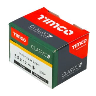 TIMCO Classic Multi-Purpose Countersunk Gold Woodscrews - 3.5 x 12