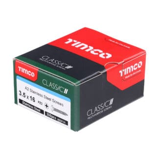 TIMCO Classic Multi-Purpose Pan Head A2 Stainless Steel Woodcrews - 3.5 x 16
