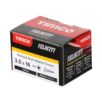 TIMCO Velocity Premium Multi-Use Countersunk Gold Woodscrews - 3.5 x 16