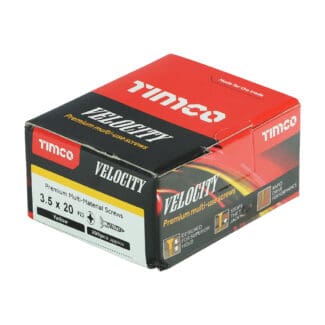 TIMCO Velocity Premium Multi-Use Countersunk Gold Woodscrews - 3.5 x 20