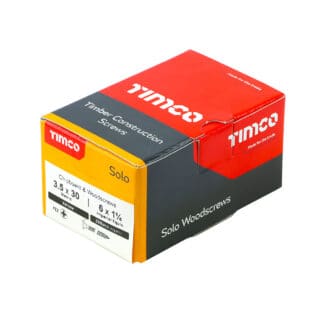 TIMCO Solo Countersunk Gold Woodscrews - 3.5 x 30