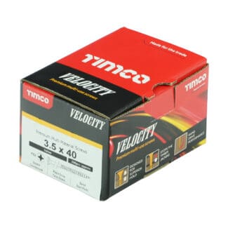 TIMCO Velocity Premium Multi-Use Countersunk Gold Woodscrews - 3.5 x 40