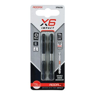 TIMCO X6 Double Ended Phillips Bit - No.3 x 65