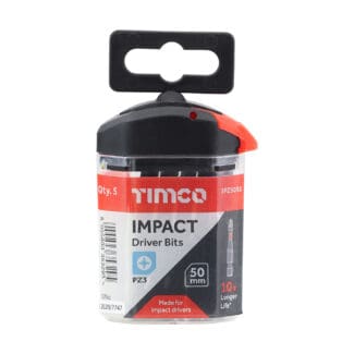 TIMCO X6 Impact Pozi Driver Bit - No.3 x 50
