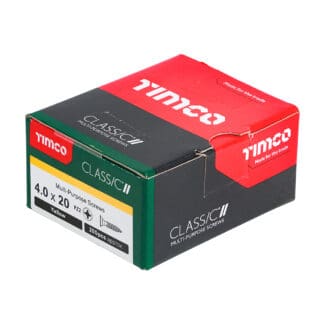 TIMCO Classic Multi-Purpose Countersunk Gold Woodscrews - 4.0 x 20