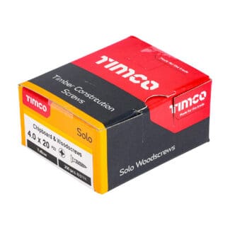 TIMCO Solo Countersunk Gold Woodscrews - 4.0 x 20