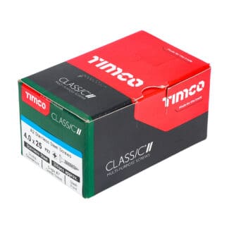 TIMCO Classic Multi-Purpose Countersunk A2 Stainless Steel Woodcrews - 4.0 x 25